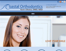 Tablet Screenshot of coastal-orthodontics.com